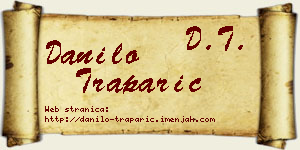 Danilo Traparić vizit kartica